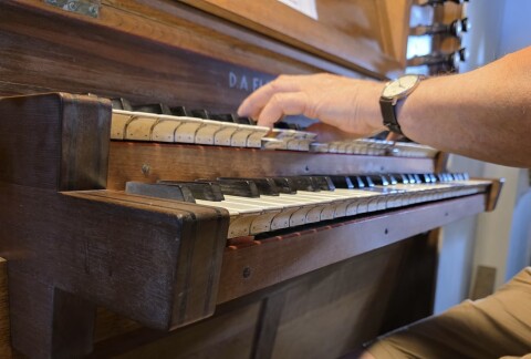 Orgel toetsen
